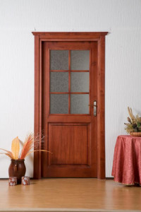 75-Masif Ahşap Maun Kapı 